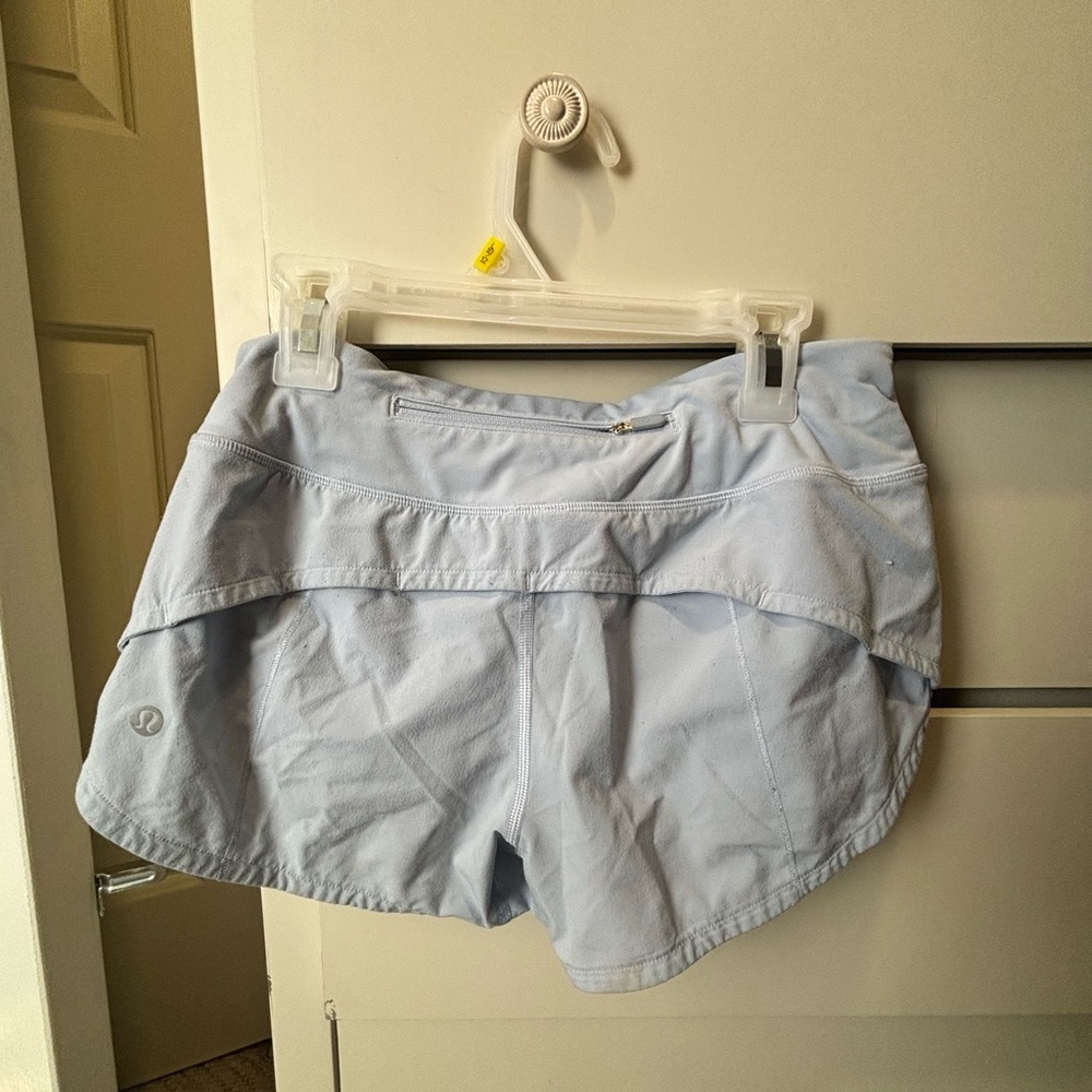 Lululemon light blue low rise speed ups